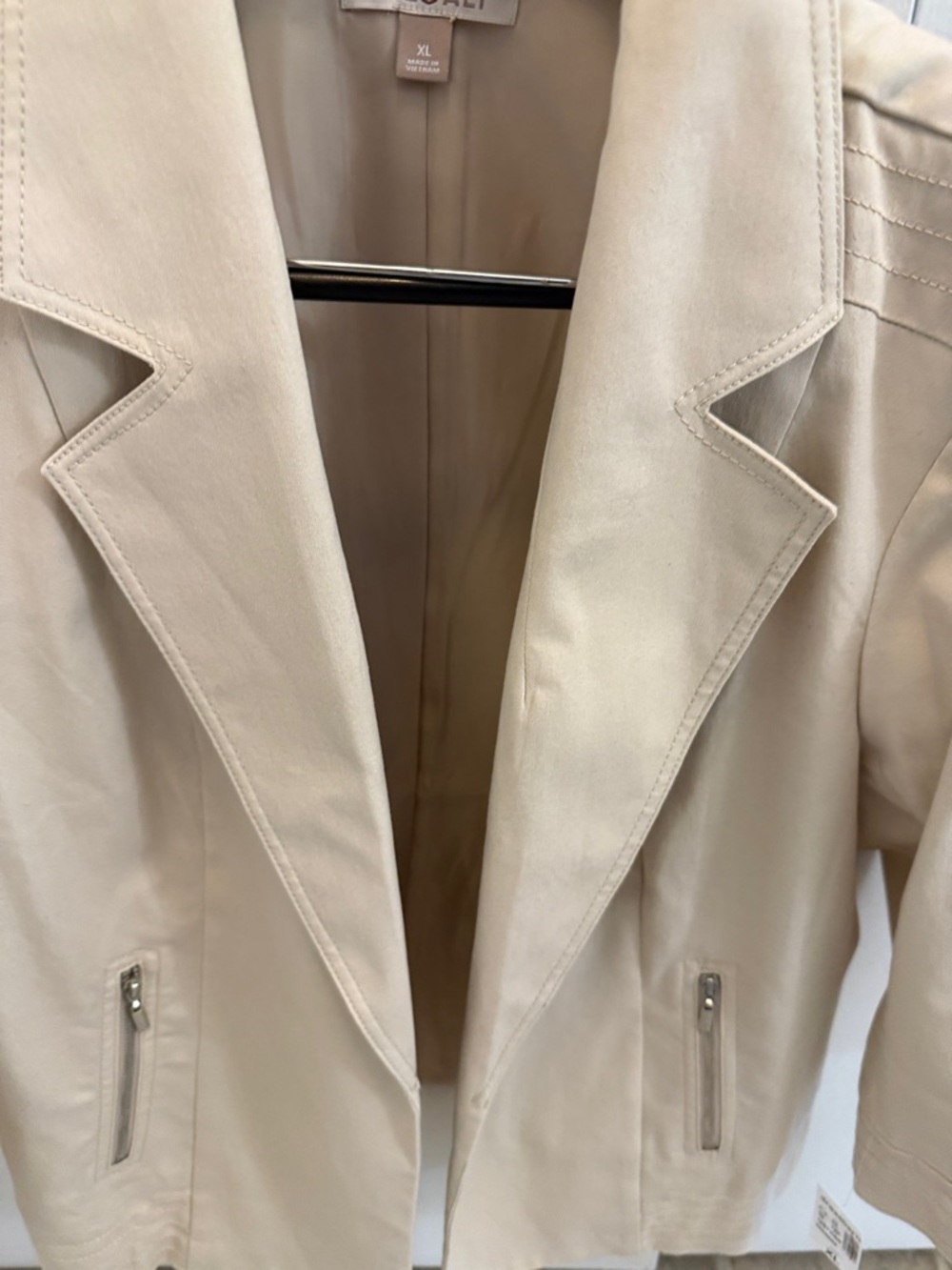Roz & Ali Cream Tailored Blazer Jacket - Picture 7 of 12